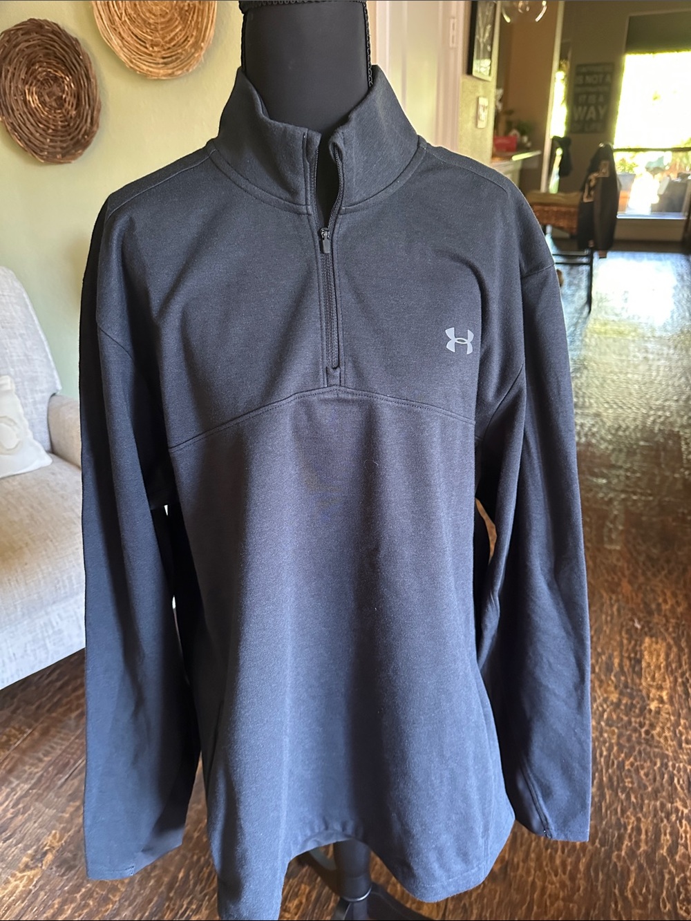 Under Armour Black Quarter-Zip outerwear Performance Jacket